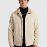 Veste En Velours Côtelé Doublée Sherpa Pour Hommes