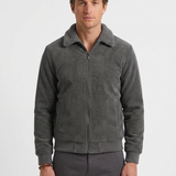 Veste Côtelée Zippée À Col Sherpa Pour Hommes