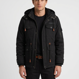 Veste Utilitaire En Coton Doublée Polaire Pour Hommes