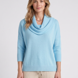 Pull Fluide À Col Drapé Pour Femmes