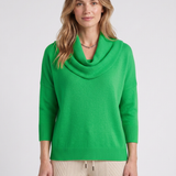 Pull Fluide À Col Drapé Pour Femmes