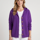 Cardigan Léger À Capuche Et Coupe Fluide Pour Femmes
