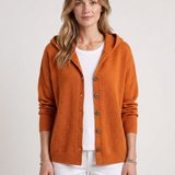 Cardigan Léger À Capuche Et Coupe Fluide Pour Femmes