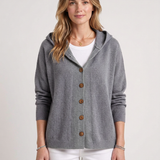 Cardigan Léger À Capuche Et Coupe Fluide Pour Femmes