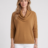 Pull Fluide À Col Drapé Pour Femmes