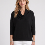 Pull Fluide À Col Drapé Pour Femmes