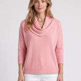 Pull Fluide À Col Drapé Pour Femmes