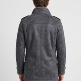 Veste Effet Daim Doublée Sherpa Pour Hommes