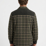 Veste À Carreaux Et Empiècements Contrastants Pour Hommes