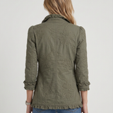 Veste Bohème À Broderie Florale Et Volants Pour Femmes