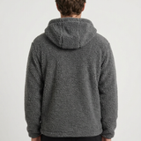 Veste Sherpa Zippée À Capuche Pour Hommes