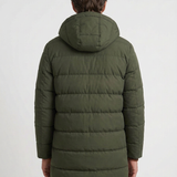 Doudoune Longue Matelassée À Capuche Pour Hommes