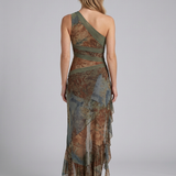 Robe Midi Élégante Drapée Pour Femmes