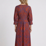 Robe Midi Cache-Cœur Fluide Pour Femmes