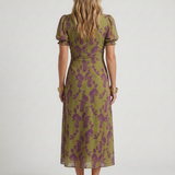 Robe Midi Florale Décontractée Pour Femmes