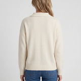 Pull À Col Zippé Et Manches Longues Pour Femmes