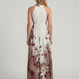 Robe Maxi Blanche Plissée Pour Femmes