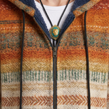 Manteau Cardigan À Capuche Et Motif Artistique Pour Femmes
