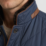 Veste Matelassée À Coutures Diagonales Pour Hommes