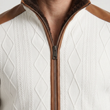 Veste Thermique Texturée À Empiècements Contrastants Pour Hommes