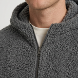 Veste Sherpa Zippée À Capuche Pour Hommes