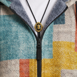 Cardigan À Capuche Et Motif Patchwork Pour Femmes