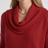 Pull Fluide À Col Drapé Pour Femmes