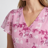Robe Maxi Fleurie En Mousseline Pour Femmes
