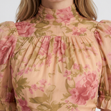 Robe Maxi Fluide À Col Montant Pour Femmes