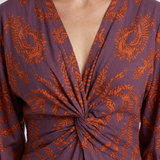 Robe Midi Cache-Cœur Fluide Pour Femmes