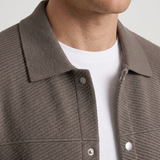 Veste Structurée À Boutons-Pression Pour Hommes