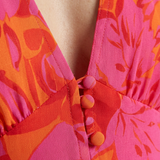 Robe Midi À Manches Bouffantes Pour Femmes