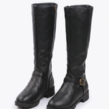 Bottes Hautes À Boucle Décorative Pour Femmes