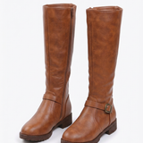 Bottes Hautes À Boucle Décorative Pour Femmes