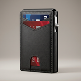 Portefeuille Slim RFID En Aluminium Avec Mécanisme Pop-Up Pour Hommes