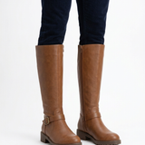 Bottes Hautes À Zip Arrière Pour Femmes