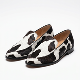 Mocassins Imprimé Vache À Semelle Rouge Pour Femmes