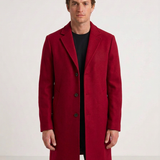Manteau Classique En Mélange De Laine À Trois Boutons Pour Hommes
