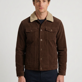 Veste En Velours Côtelé Doublée Sherpa Pour Hommes