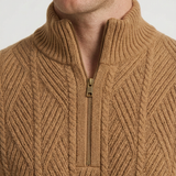 Pull Texturé Demi-Zip Pour Hommes