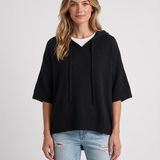 Pull Ample À Capuche Toucher Cachemire Pour Femmes