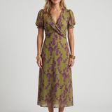 Robe Midi Florale Décontractée Pour Femmes