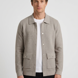 Veste Structurée À Boutons-Pression Pour Hommes
