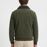 Veste Côtelée Zippée À Col Sherpa Pour Hommes