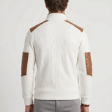 Veste Thermique Texturée À Empiècements Contrastants Pour Hommes