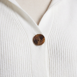 Cardigan En Coton À Boutons Contrastés Pour Femmes
