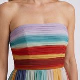 Robe Maxi Légère À Rayures Pour Femmes