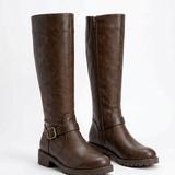 Bottes Hautes À Zip Arrière Pour Femmes