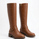 Bottes Hautes À Zip Arrière Pour Femmes