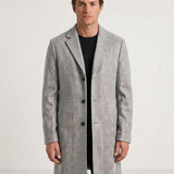 Manteau Classique En Mélange De Laine À Trois Boutons Pour Hommes